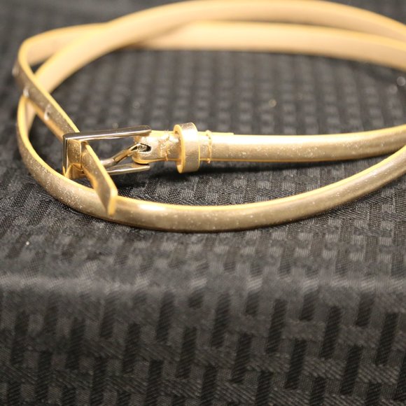 Gold Skinny Belt - Picture 2 of 2